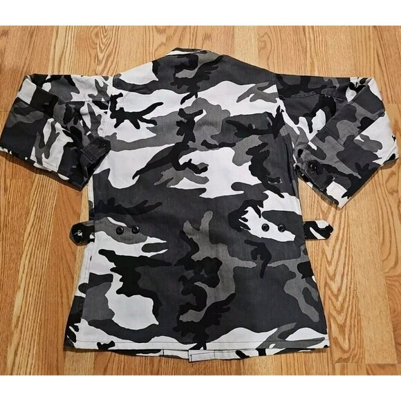 Rothco USA Combat Camo Black Field Jacket Military Uniform Men's Small Tactical - Picture 8 of 8